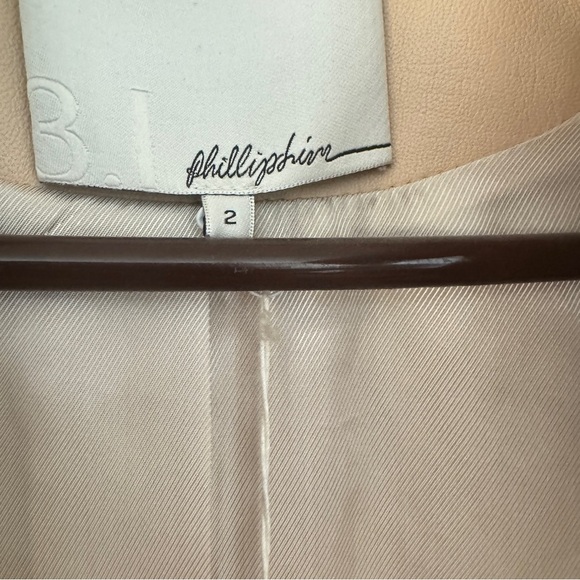 NWT 3.1 Phillip Lim nude zebra striped peplum motorcycle leather jacket … - Picture 6 of 13